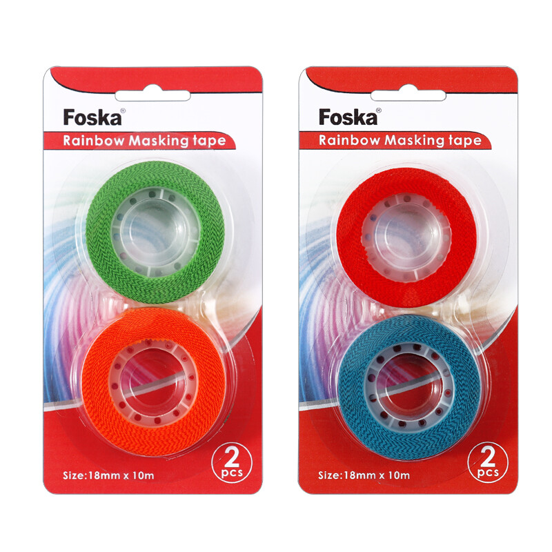 Foska Washi тиксо за декорация 1.8см x 10м 2 броя