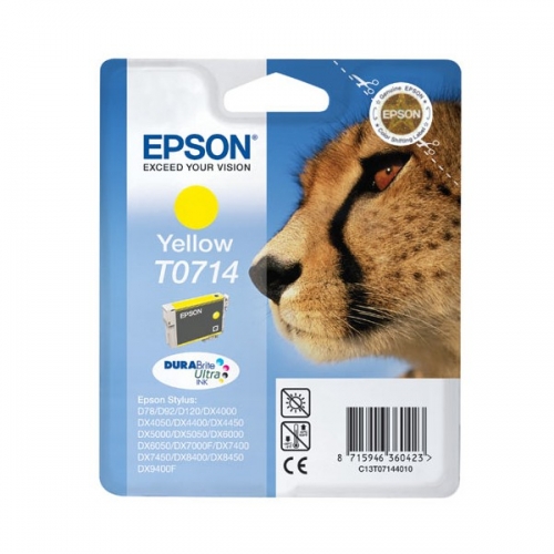 Мастилница Epson Т0714 14мл, жълто