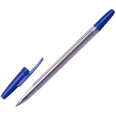 Химикалка с капачка Economy синя