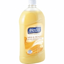 Течен сапун Medix Milk&Honey пълнител 900мл