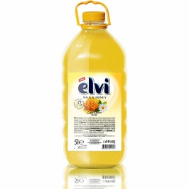 Течен сапун Elvi Milk&Honey пълнител, 5л.