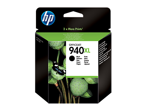 HP 940XL High Yield Black Original Ink Cartridge (C4906AE)