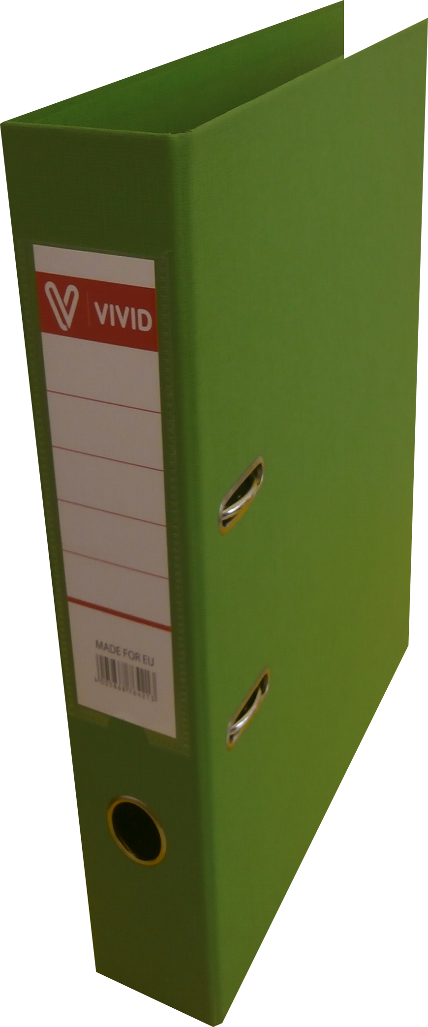 Класьор Vivid лукс, със сменяем етикет, зелен 5см