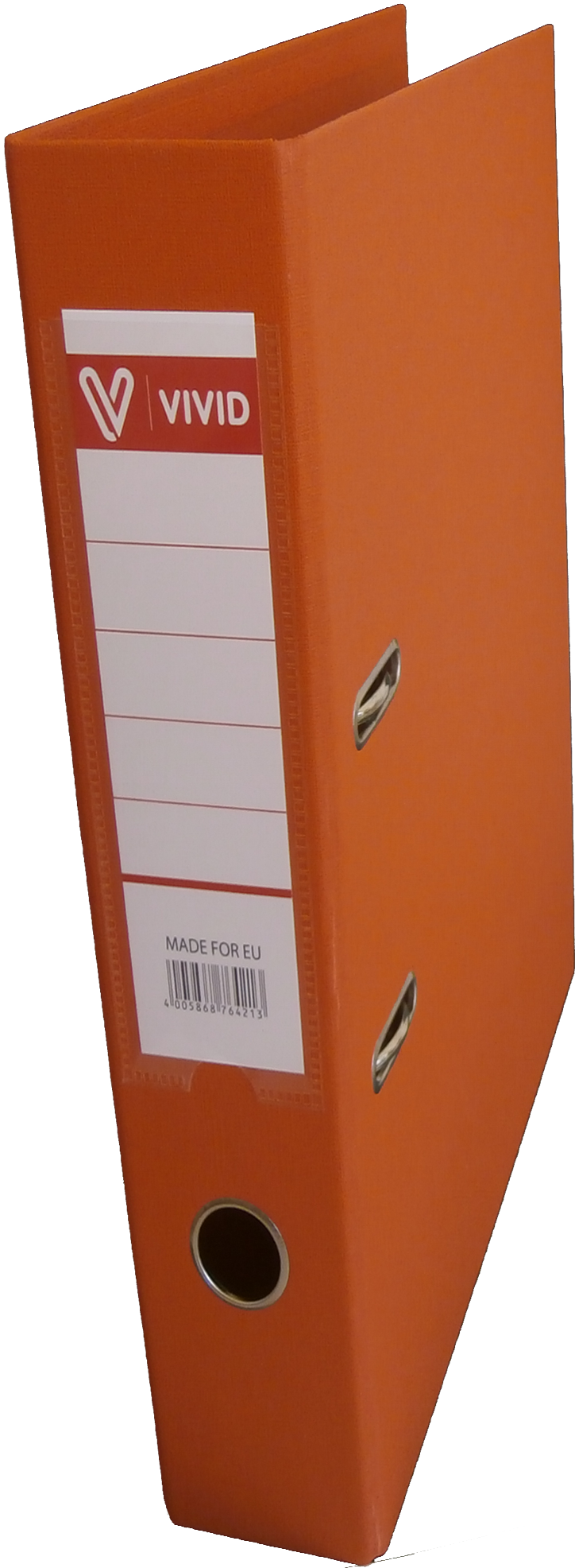 Класьор Vivid лукс, със сменяем етикет, оранжев 5см
