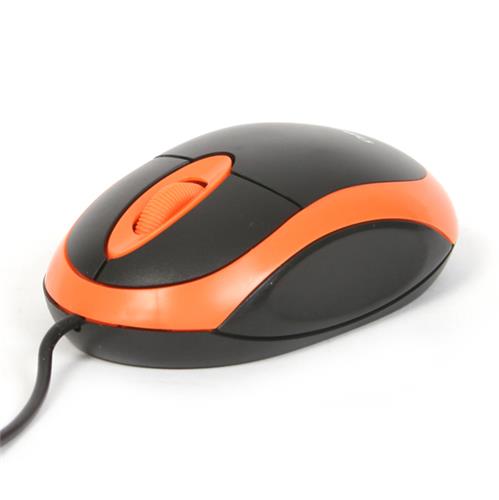 Оптична компютърна мишка Omega OM-06V 1200DPI Value Line, цвят оранжев