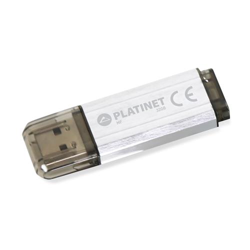 Флаш памет Platinet Pendrive USB 2.0 V-Depo  32GB СРЕБРО