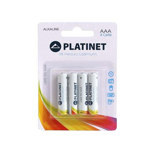 Алкални батерии Platinet LR03/AAA 1,5V , оп.4 броя