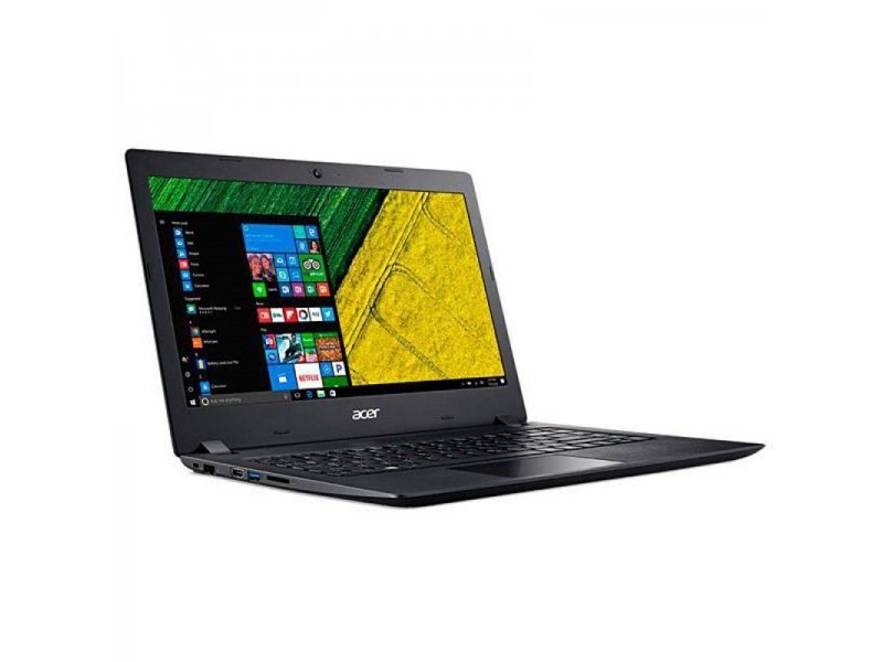 Лаптоп NB Acer Aspire 3 A315-51-33NZ/15.6” FullHD Matte/Intel® Core™ i3-7020U/ Intel HD Graphics 620 /4GB (1x4GB) DDR4 /128GB SSD/2L/ LINUX, Obsidian Black