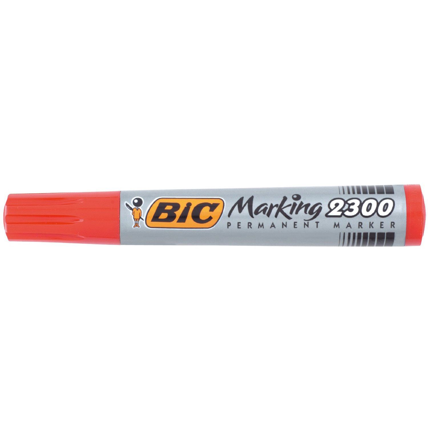 Перманентен маркер Bic 2300 4-5 мм.скосен връх  червен