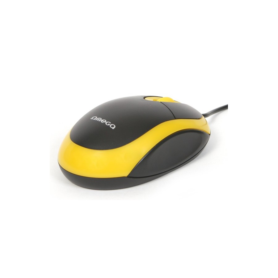 Оптична компютърна мишка Omega OM-06V 1200DPI Value Line, цвят жълта