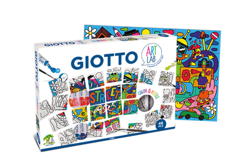 Комплект Giotto Art Lab Color & Puzzle - Оцветяване и пъзел