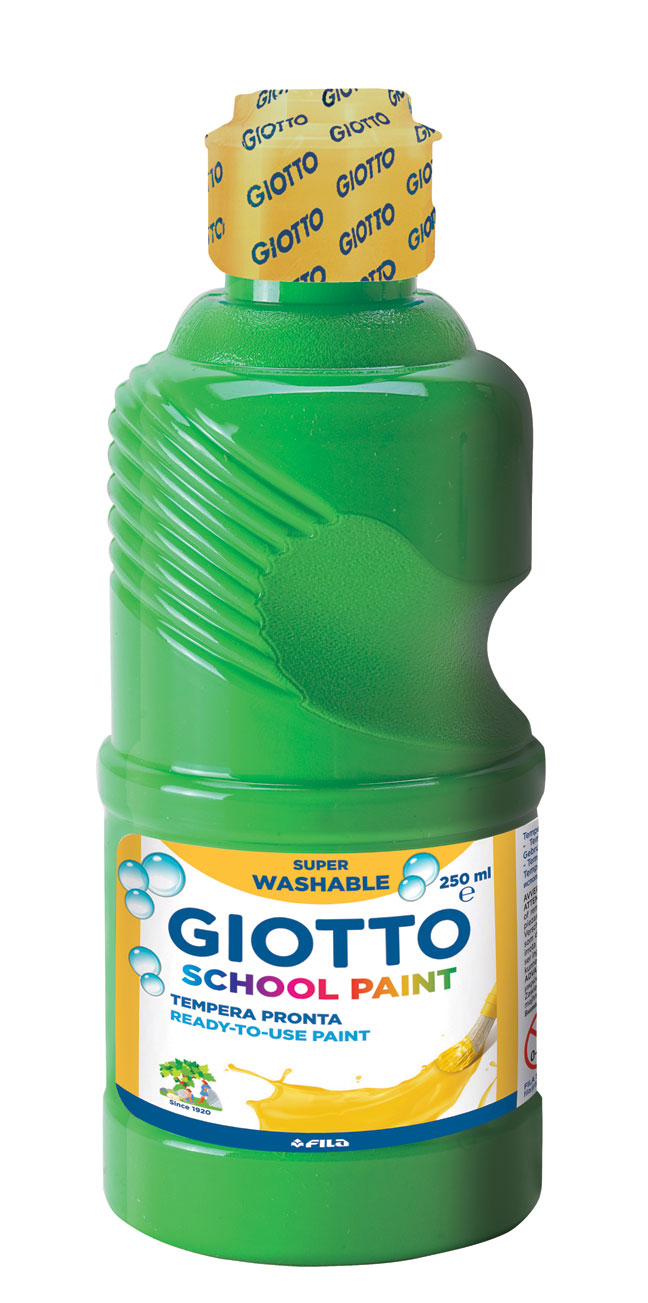Темперна боя Giotto School Paint 250мл., цвят Зелен