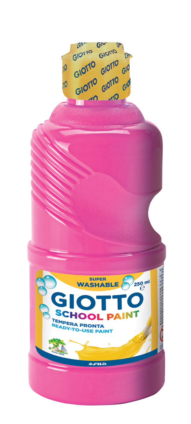 Темперна боя Giotto School Paint 250мл., цвят Розов Magenta