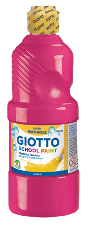 Темперна боя Giotto School Paint 500мл., цвят Розов Magenta