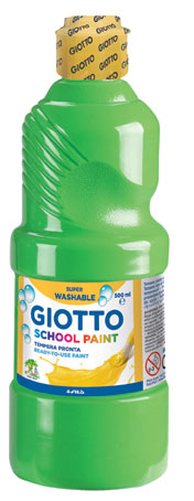 Темперна боя Giotto School Paint 500мл., цвят Светло зелен