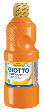 Темперна боя Giotto School Paint 500мл., цвят Оранжев