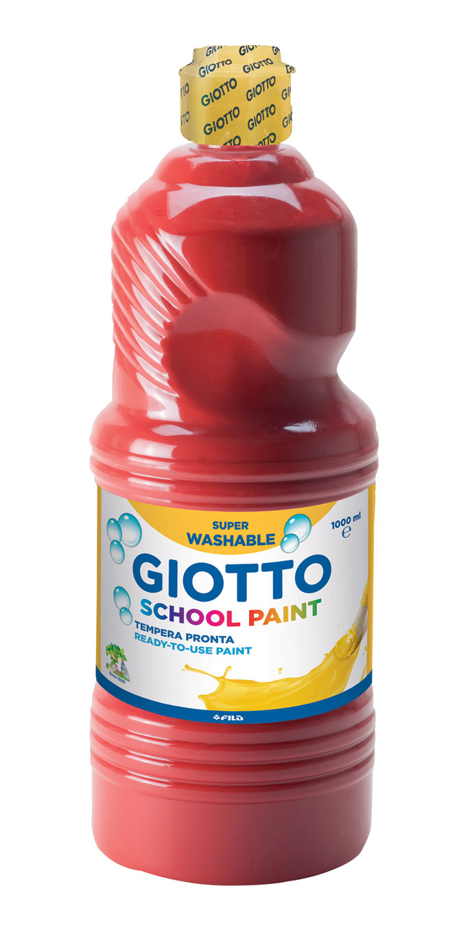 Темперна боя Giotto School paint 1л., цвят Червен