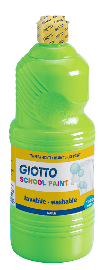 Темперна боя Giotto School paint 1л., цвят Светло зелен