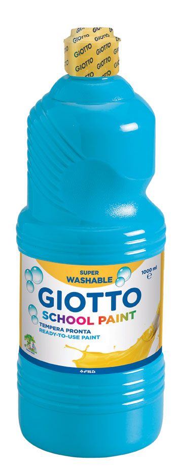 Темперна боя Giotto school paint 1л., цвят Светло син