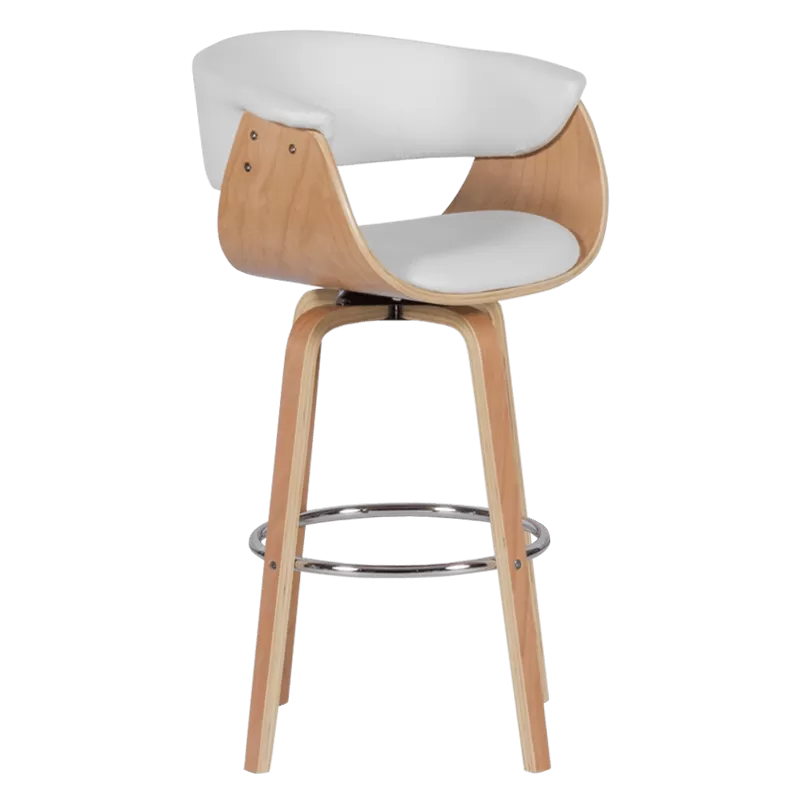 Бар стол Carmen 4040 - цвят Бук / Бял