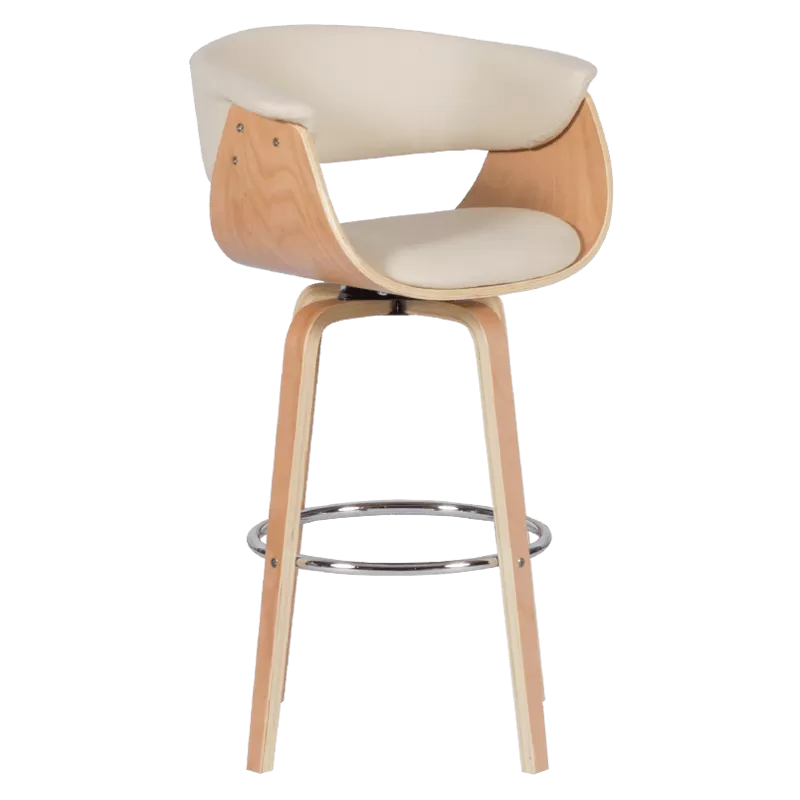 Бар стол Carmen 4040 - цвят Бук / Крем