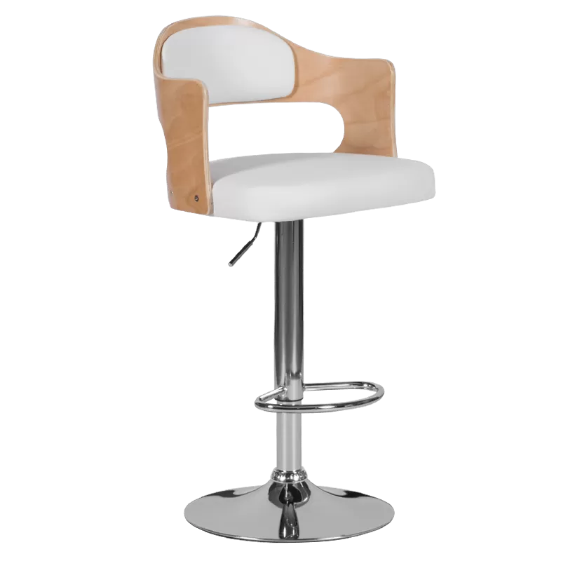 Бар стол Carmen 4045 - цвят Бук / Бял