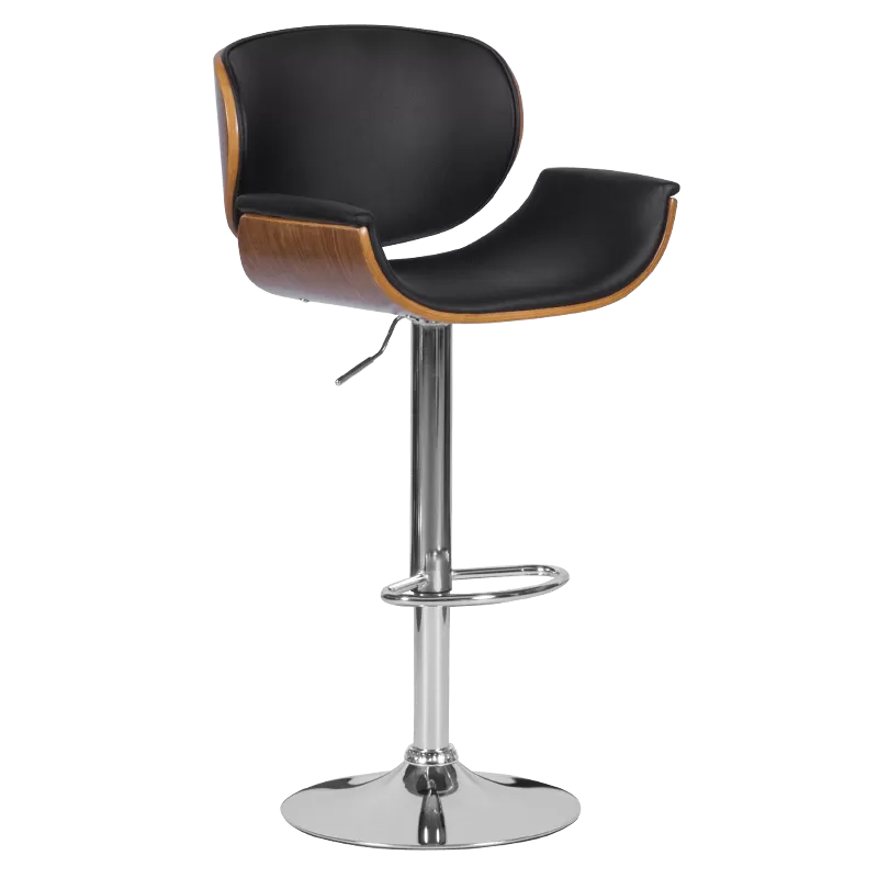 Бар стол Carmen 4050 - цвят Орех / Черен