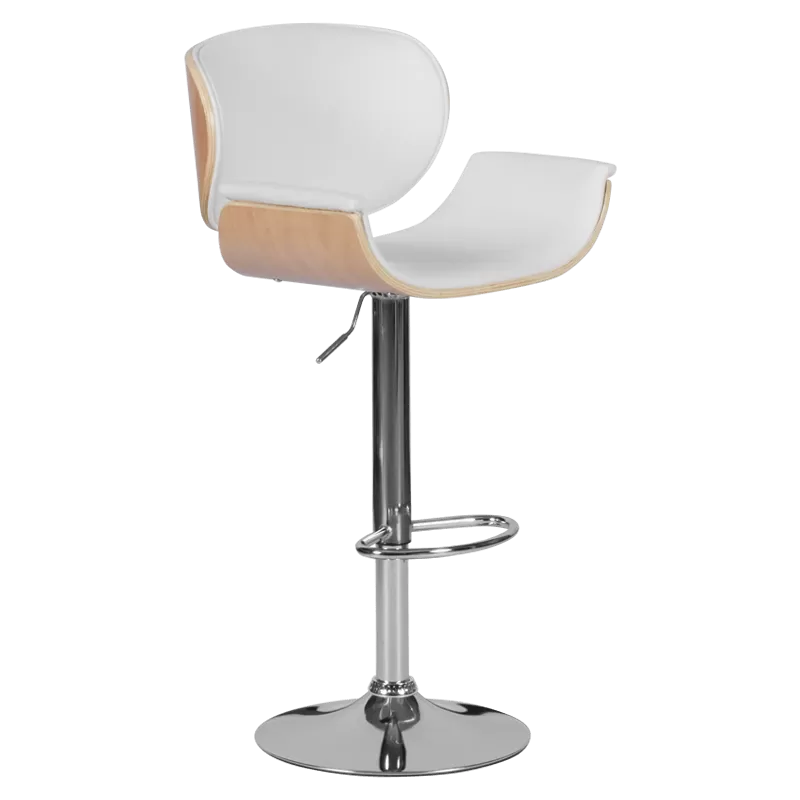 Бар стол Carmen 4050 - цвят Бук / Бял