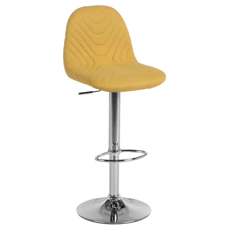 Бар стол Carmen 3085 - дамаска, цвят Жълт