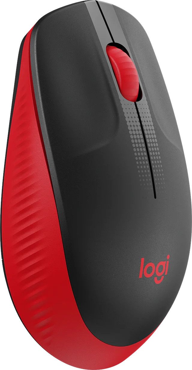 Безжична мишка Logitech - M190, USB, 1000 DPI  Червена