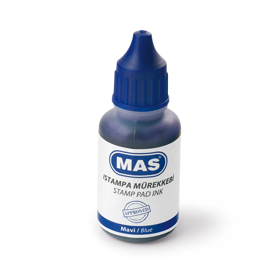Мастило за печат MAS, модел 463,  20мл синьо