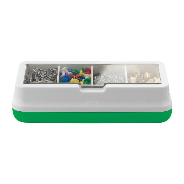 Кутия за бюро Enjoy MAS, модел 592,  с 4 отделения зелена