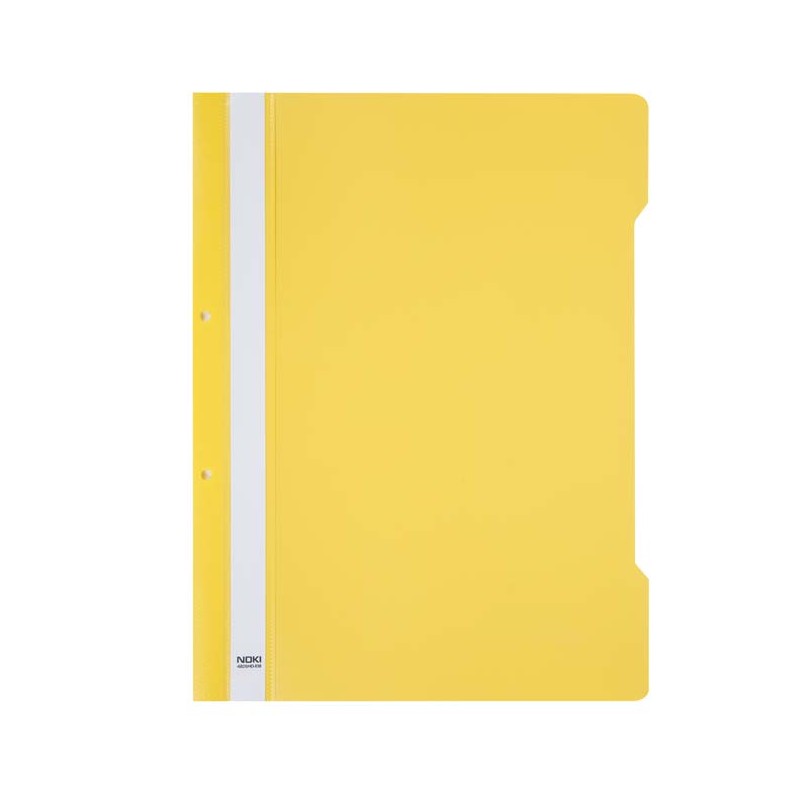 Папка PVC с перфорация, A4 Noki, цвят Жълт