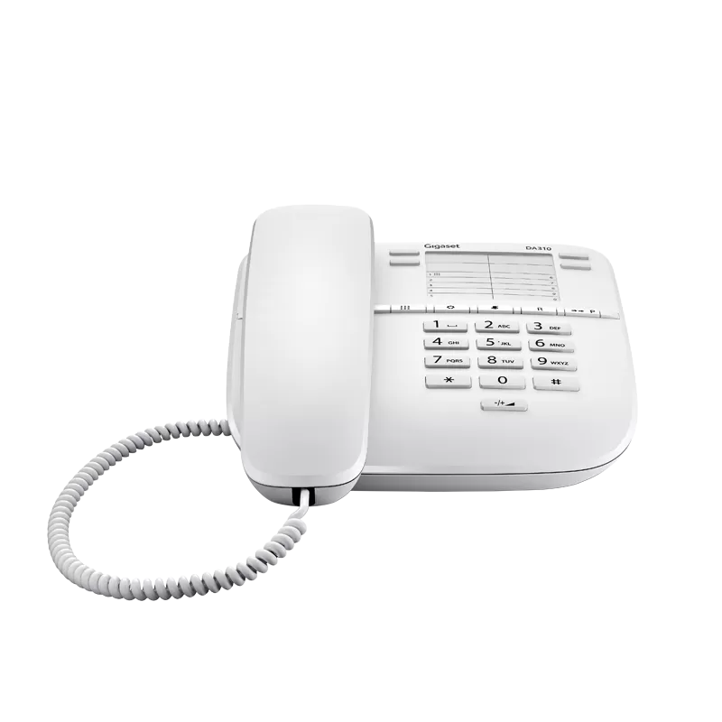 Стационарен Телефон Gigaset DA310 - бял