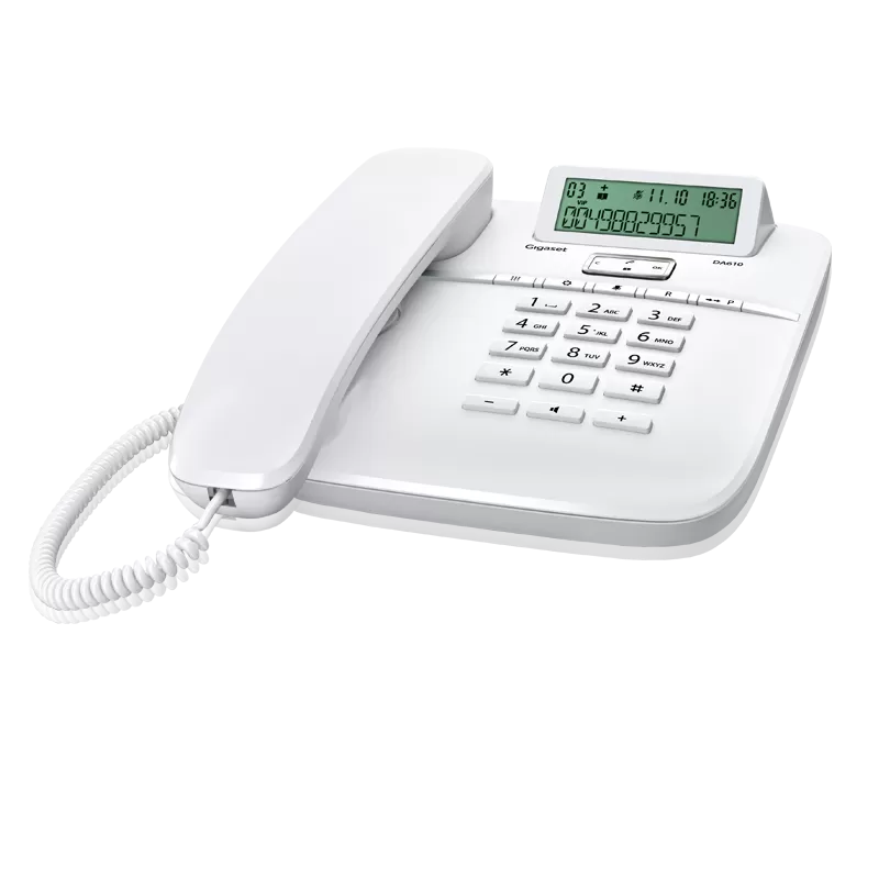 Стационарен телефон Gigaset DA610 - бял