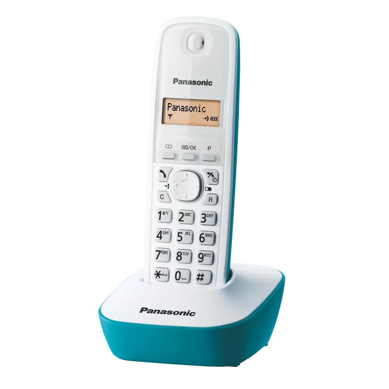 Безжичен DECT телефон Panasonic KX-TG1611 - син