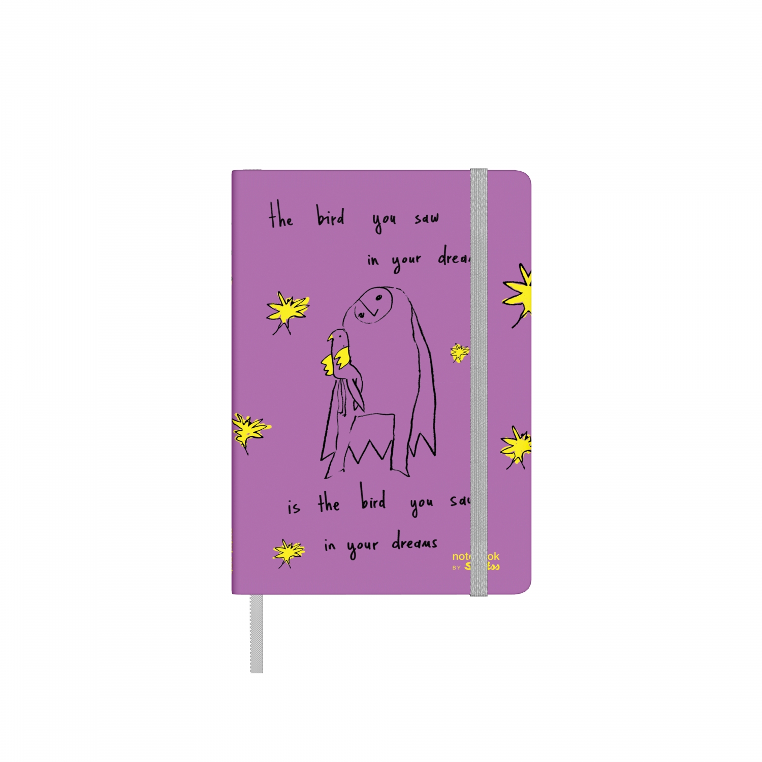 Бележник Scrikss Notelook Notebook Animal Purple,  модел 82512, Животни в Лилаво райе, A6