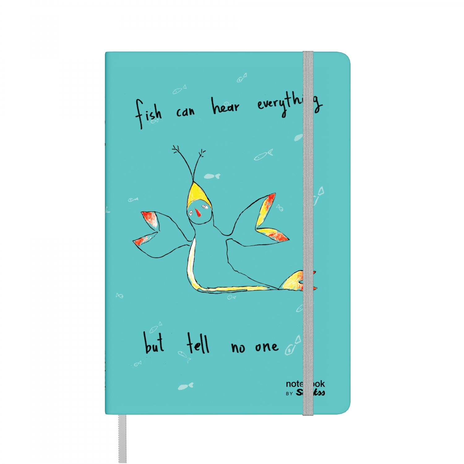 Бележник Scrikss Notelook Notebook Animal Turquoise , модел 82499,  Животни Тюркоазено райе,  A5