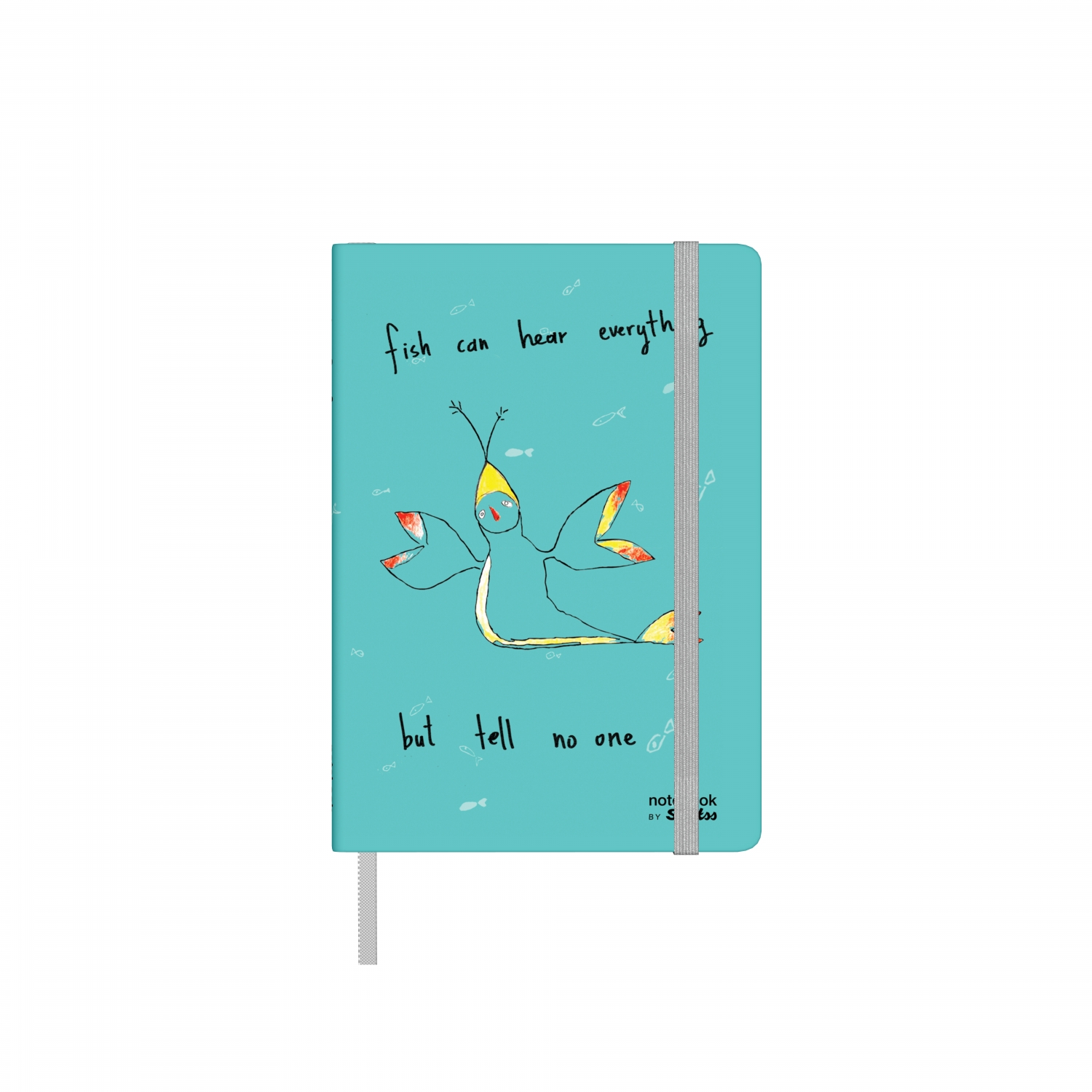 Бележник Scrikss Notelook Notebook Animal Turquoise , модел 82536,  Животни Тюркоазено райе,  A6