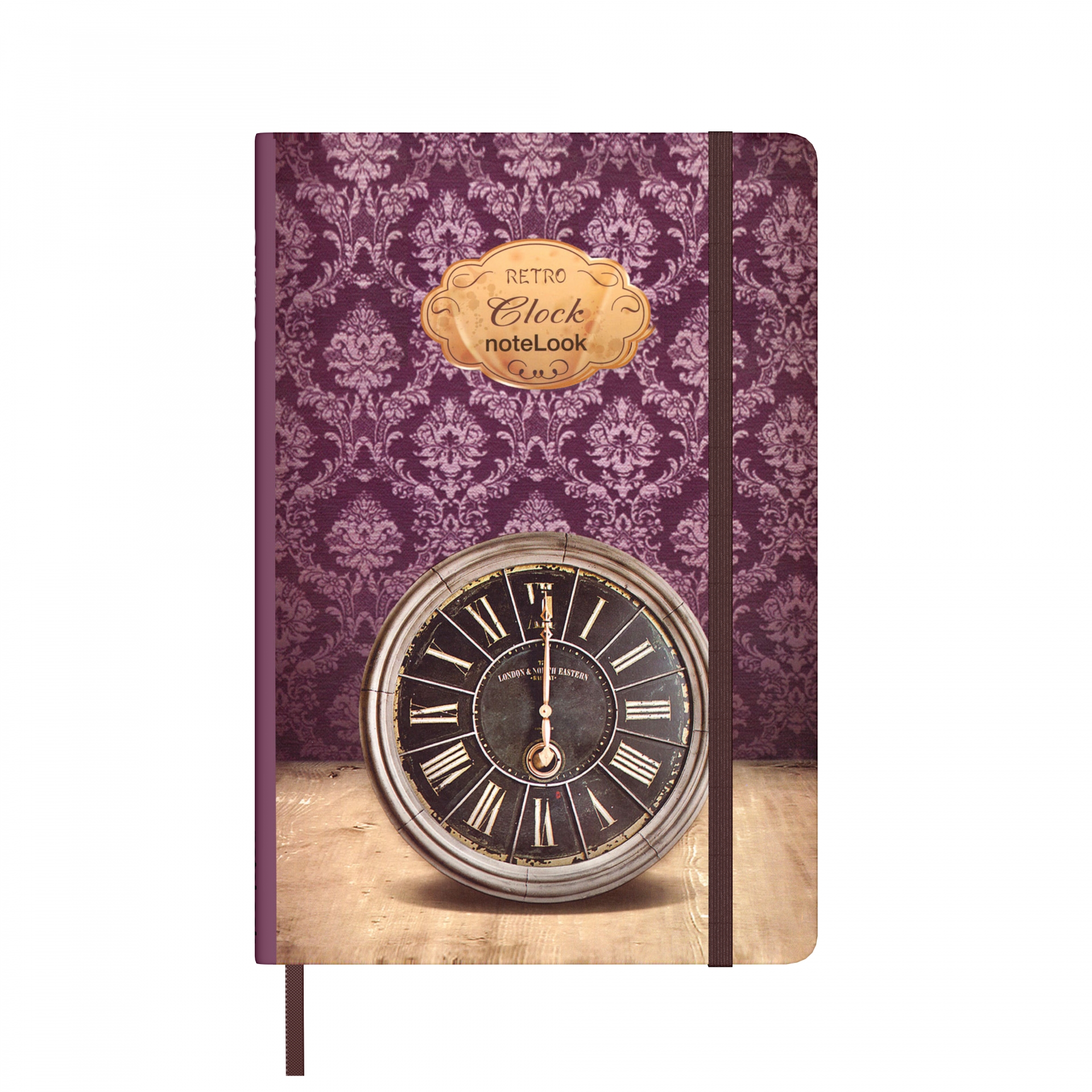 Бележник Scrikss Notelook Notebook Retro Clock , модел 79727,  Ретро часовник облицован,  A5