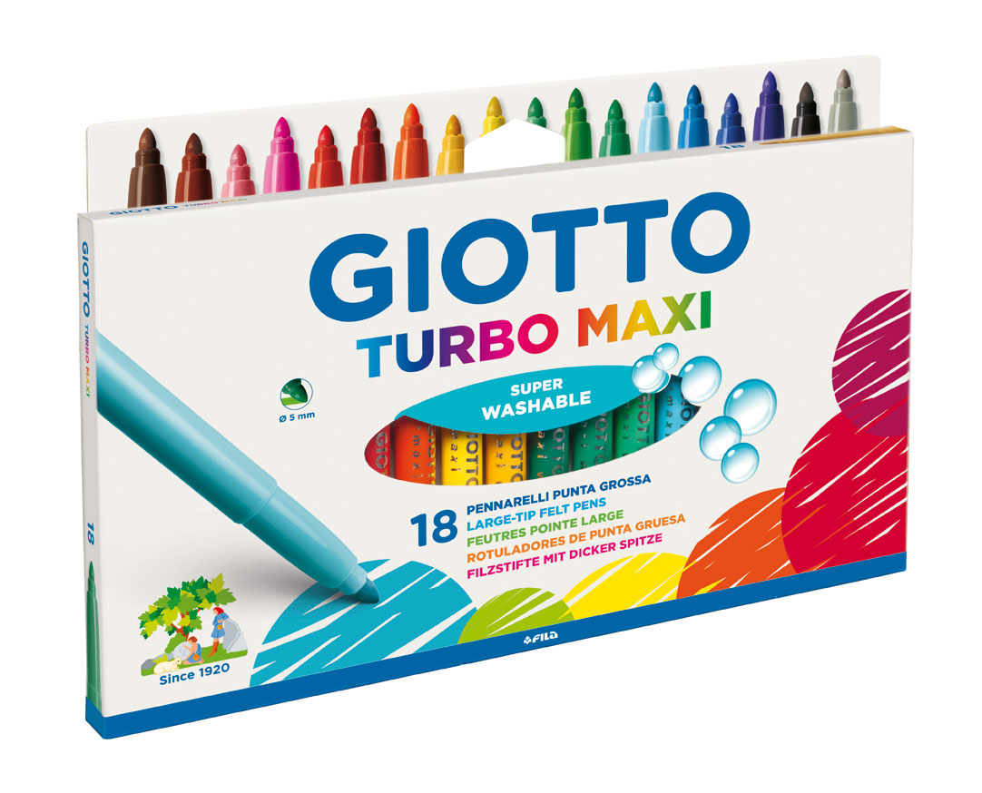 Флумастери Giotto Maxi 18 цвята