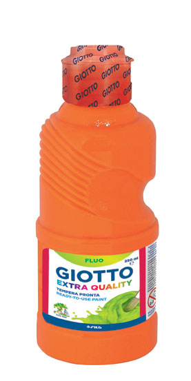 Темперна боя Giotto Fluo Paint 250 мл. цвят Оранжев