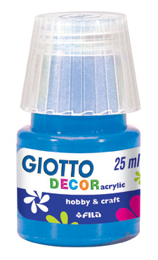 Водна боя за декориране Giotto Acrylic Decor за керамика/глина/порцелан, 25мл.,  Кобалтово Син