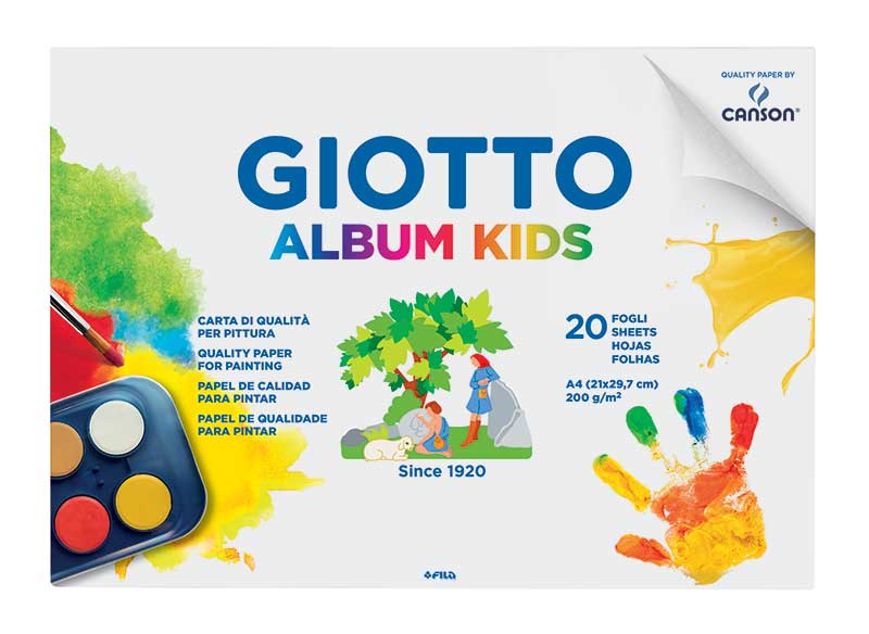 Албум за рисуване Giotto 200гр., 20л., А4 Бял