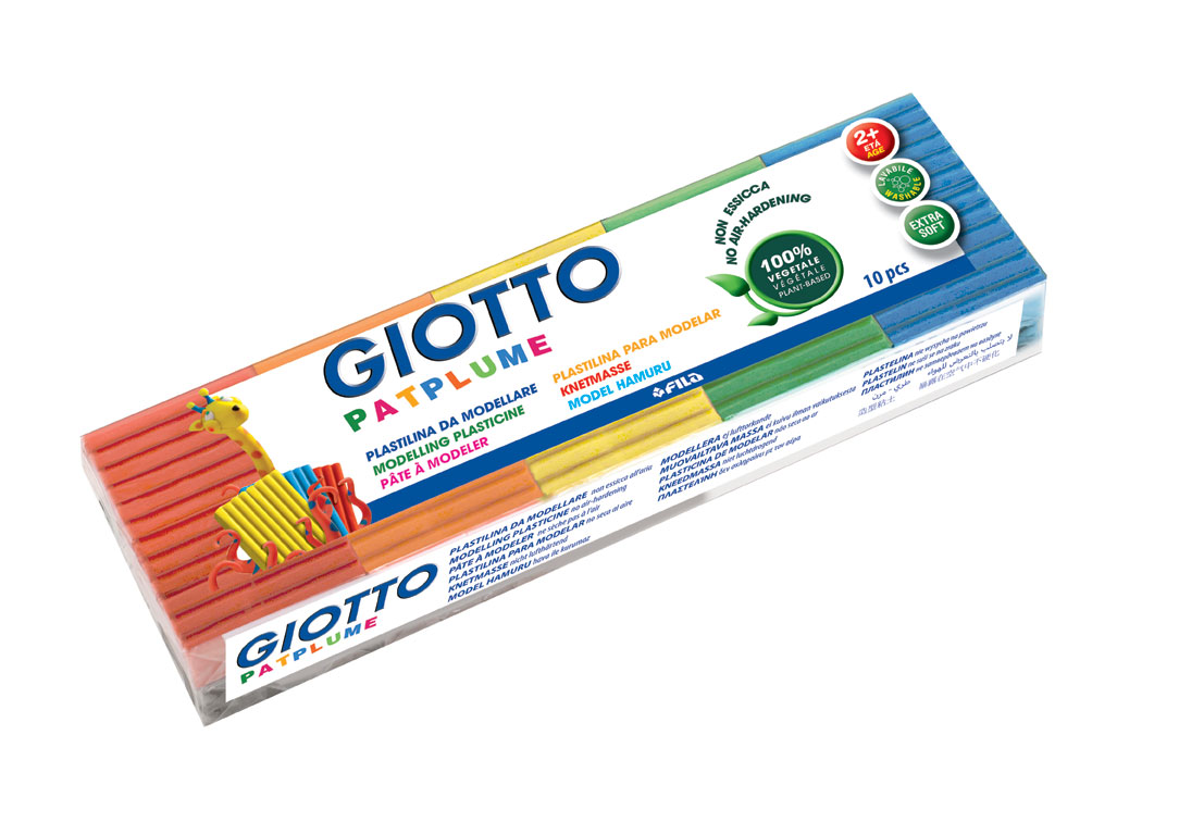 Тесто за моделиране Giotto Patplume  10 цвята х 50 гр.