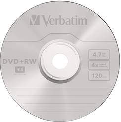 Verbatim DVD+RW 4.7Gb 4X шпиндел 10
