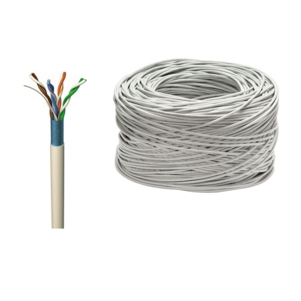 Мрежови LAN кабел FTP cat.5e, 24 AWG, меден, 305м