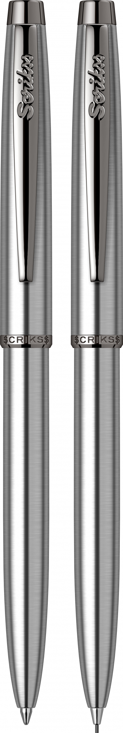 Комплект Scrikss Автоматична х-ка+Автоматичен молив Prestige, модел 82246, цвят Хром