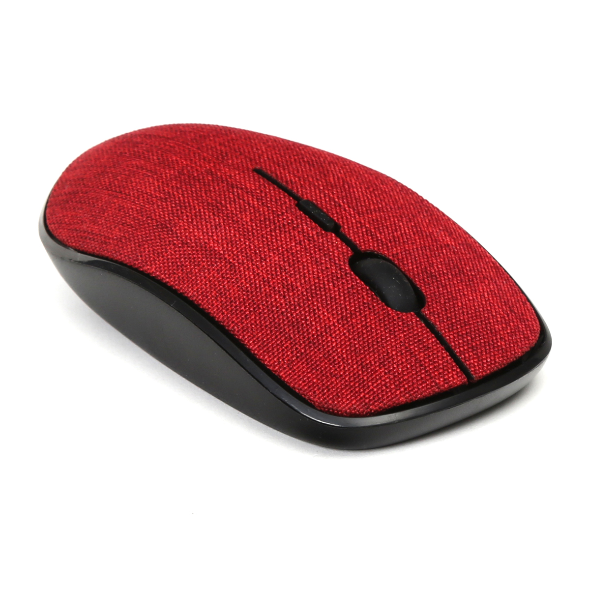 Безжична компютърна мишка Omega OM-0431W Fabric  2.4 GHz 1000/1200 / 1600DPI, Плат Червен цвят