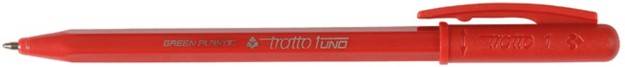 Рециклирана химикалка Tratto 1Uno Recycled Pen 1,0mm цвят  Червен